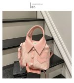Korean Style Shirt Design Shoulder Crossbody Hand Bag DDR169 - Image 6