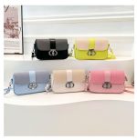 Cross-Border Foreign Trade New Contrasting Color Portable Small Square Bag DDR168