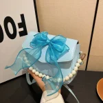 Cute Bow Attached Shoulder Bag DD387 - Image 3