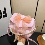 Cute Bow Attached Shoulder Bag DD387 - Image 4