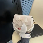 Cute Bow Attached Shoulder Bag DD387 - Image 6