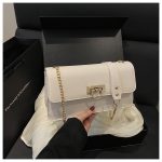 Trendy Leather Chain Shoulder Bag DD399 - Image 4