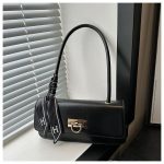 Fashion Silk Scarf Woman Armpit Bag DD398 - Image 2