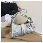 Retro Women Handbag Alligator Print Bag DD395 - Image 4