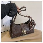 Retro Women Handbag Alligator Print Bag DD395 - Image 3