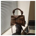 Casual Hand Held One Shoulder Texture Bow Women's Bag DDRM161 - Image 5