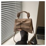 Casual Hand Held One Shoulder Texture Bow Women's Bag DDRM161 - Image 6