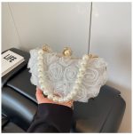 Party Clutch Bag for Women in BD – Pearl Handle Evening Bag DDC173 - Image 2