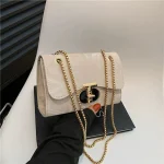 Stylish Golden Chain Bag DD379 - Image 3