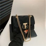 Stylish Golden Chain Bag DD379 - Image 6