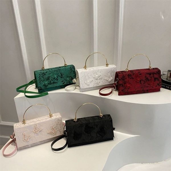 Elegant Butterfly Women Square Shoulder Bag DD400