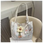 Flower Tote Shoulder Bag DD324 - Image 4